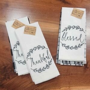 Set of 2 NEW Embroidered Dish Towels